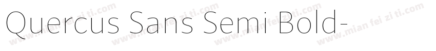 Quercus Sans Semi Bold字体转换